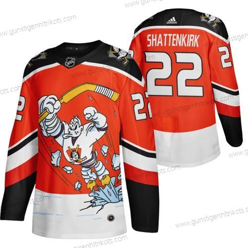 Adidas Herren Anaheim Ducks #22 Kevin Shattenkirk 2020-21 Rückseite Retro ersatzweise NHL Trikots – Rot