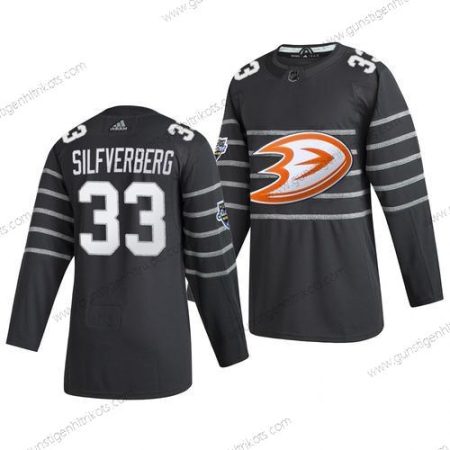 Adidas Herren Anaheim Ducks #33 Jakob Silfverberg 2020 NHL All-Star Game Trikots – Grau