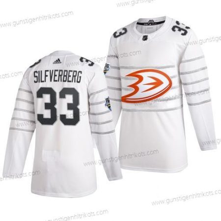 Adidas Herren Anaheim Ducks #33 Jakob Silfverberg 2020 NHL All-Star Game Trikots – Weiß