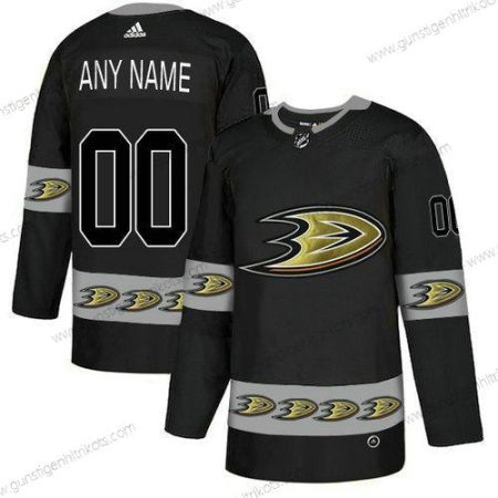 Adidas Herren Anaheim Ducks Personalisiertes Team Logos Trikots – Schwarz