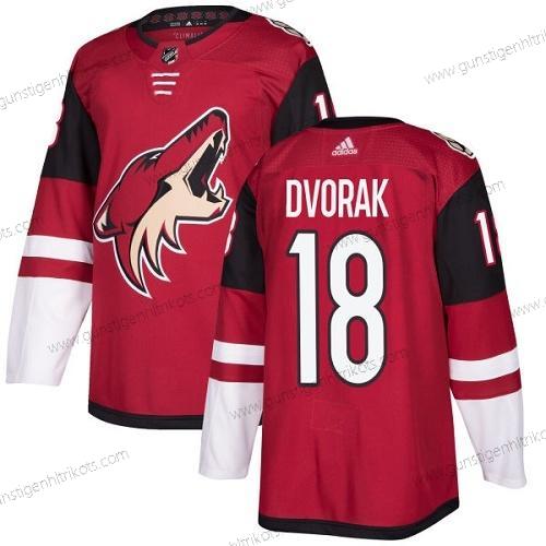 Adidas Herren Arizona Coyotes #18 Christian Dvorak Heimtrikots Authentisch Strickerei NHL Trikots – Rot