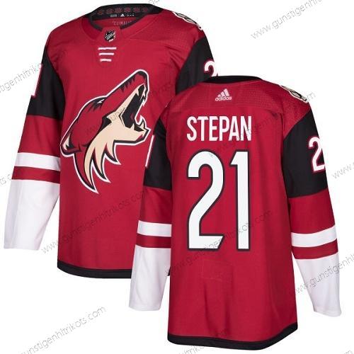 Adidas Herren Arizona Coyotes #21 Derek Stepan Heimtrikots Authentisch Strickerei NHL Trikots – Rot