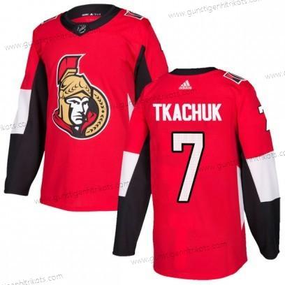 Adidas Herren Authentisch Ottawa Senators #7 Brady Tkachuk Heimtrikots Trikots – Rot