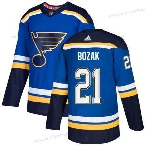 Adidas Herren Authentisch St. Louis Blues #21 Tyler Bozak Heimtrikots Official Trikots – Blau