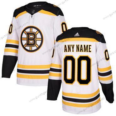 Adidas Herren Boston Bruins Personalisiertes 2017-2018 Hockey Strickerei NHL Trikots – Weiß