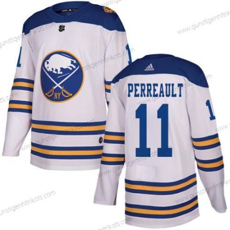 Adidas Herren Buffalo Sabres #11 Gilbert Perreault Authentisch 2018 Winter Klassisch Strickerei NHL Trikots – Weiß