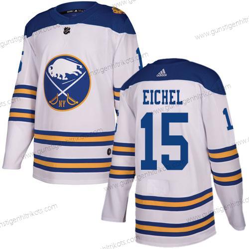 Adidas Herren Buffalo Sabres #15 Jack Eichel Authentisch 2018 Winter Klassisch Strickerei NHL Trikots – Weiß