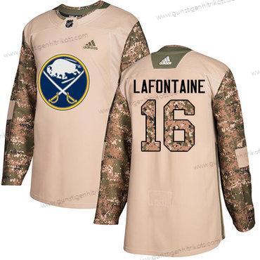 Adidas Herren Buffalo Sabres #16 Pat Lafontaine Authentisch 2017 Veterans Day Strickerei NHL Trikots – Tarnfarbe