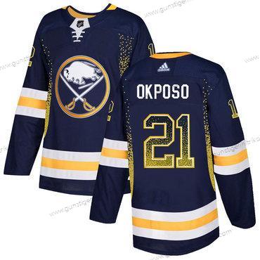 Adidas Herren Buffalo Sabres #21 Kyle Okposo Trikots – Marineblau