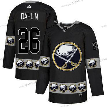 Adidas Herren Buffalo Sabres #26 Rasmus Dahlin Team Logos Trikots – Schwarz