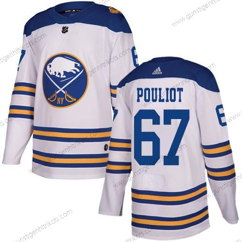 Adidas Herren Buffalo Sabres #67 Benoit Pouliot Authentisch 2018 Winter Klassisch Strickerei NHL Trikots – Weiß