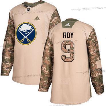 Adidas Herren Buffalo Sabres #9 Derek Roy Authentisch 2017 Veterans Day Strickerei NHL Trikots – Tarnfarbe