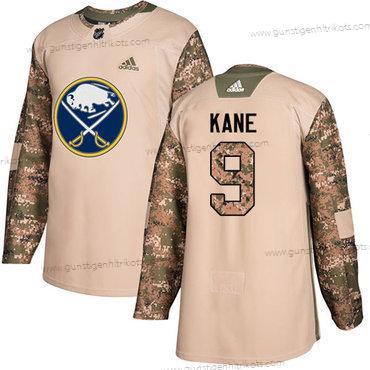 Adidas Herren Buffalo Sabres #9 Evander Kane Authentisch 2017 Veterans Day Strickerei NHL Trikots – Tarnfarbe