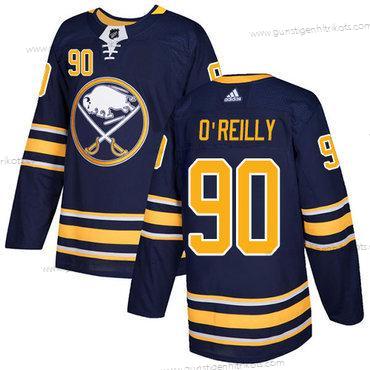 Adidas Herren Buffalo Sabres #90 Ryan O’Reilly Heimtrikots Authentisch Strickerei NHL Trikots – Marineblau Blau