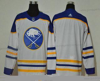 Adidas Herren Buffalo Sabres Leer 2020-21 ersatzweise Authentisch Spieler NHL Trikots – Weiß