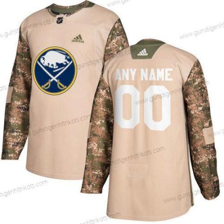 Adidas Herren Buffalo Sabres Personalisiertes Veterans Day Praxis Trikots – Tarnfarbe