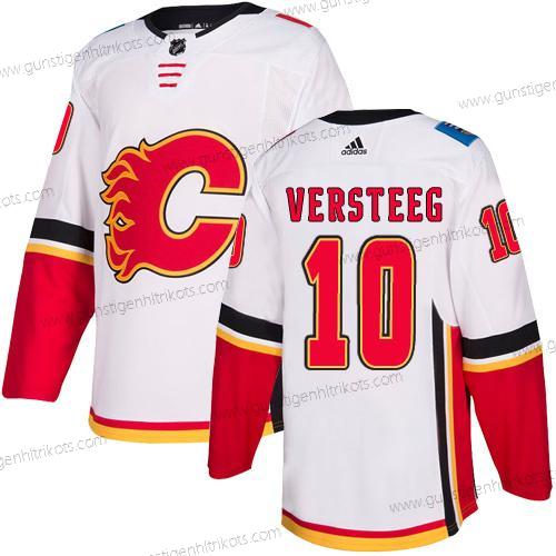 Adidas Herren Calgary Flames #10 Kris Versteeg Auswärtstrikots Authentisch NHL Trikots – Weiß