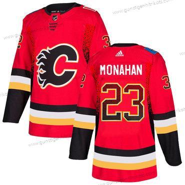 Adidas Herren Calgary Flames #23 Sean Monahan Trikots – Rot