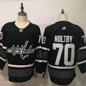 Adidas Herren Capitals 70 Braden Holtby 2019 NHL All-Star Game Parley Authentisch Spieler Trikots – Schwarz