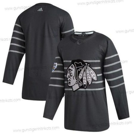 Adidas Herren Chicago Blackhawks Leer 2020 NHL All-Star Game Trikots – Grau