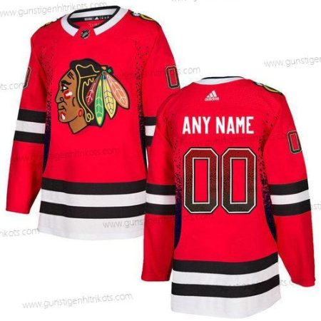 Adidas Herren Chicago Blackhawks Personalisiertes Trikots – Rot