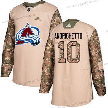 Adidas Herren Colorado Avalanche #10 Sven Andrighetto Authentisch 2017 Veterans Day Strickerei NHL Trikots – Tarnfarbe