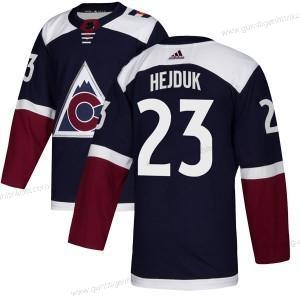 Adidas Herren Colorado Avalanche #23 Milan Hejduk Authentisch ersatzweise Trikots – Marineblau