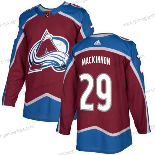 Adidas Herren Colorado Avalanche #29 Nathan Mackinnon Heimtrikots Authentisch Strickerei NHL Trikots – Rot