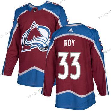 Adidas Herren Colorado Avalanche #33 Patrick Roy Heimtrikots Authentisch Strickerei NHL Trikots – Rot