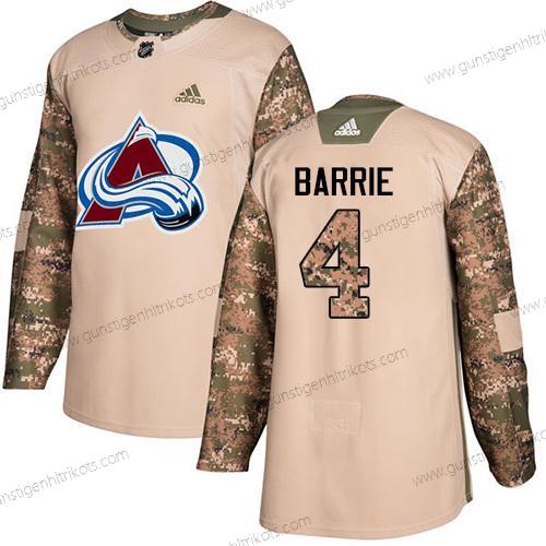 Adidas Herren Colorado Avalanche #4 Tyson Barrie Authentisch 2017 Veterans Day Strickerei NHL Trikots – Tarnfarbe