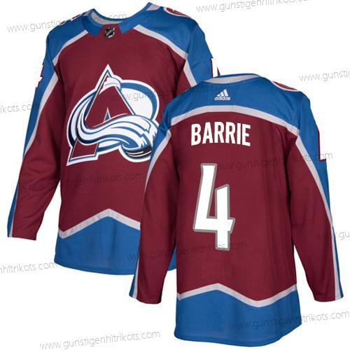 Adidas Herren Colorado Avalanche #4 Tyson Barrie Heimtrikots Authentisch Strickerei NHL Trikots – Rot