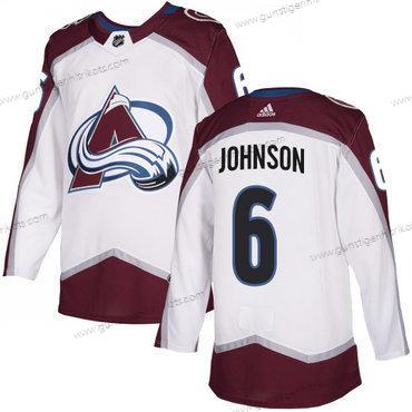 Adidas Herren Colorado Avalanche #6 Erik Johnson Auswärtstrikots NHL Trikots – Weiß