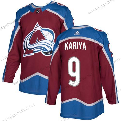 Adidas Herren Colorado Avalanche #9 Paul Kariya Heimtrikots Authentisch Strickerei NHL Trikots – Rot