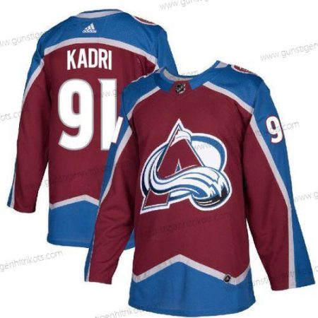 Adidas Herren Colorado Avalanche #91 Nazem Kadri Authentisch Heimtrikots Trikots – Rot