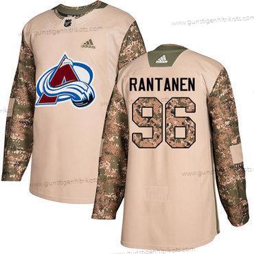 Adidas Herren Colorado Avalanche #96 Mikko Rantanen Authentisch 2017 Veterans Day Strickerei NHL Trikots – Tarnfarbe