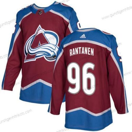 Adidas Herren Colorado Avalanche #96 Mikko Rantanen Heimtrikots Authentisch Strickerei NHL Trikots – Rot