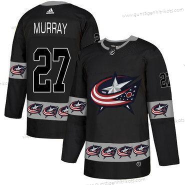 Adidas Herren Columbus Blue Jackets #27 Ryan Team Logos Trikots – Schwarz