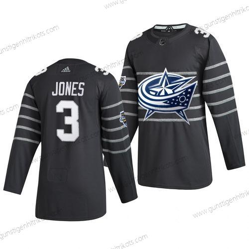 Adidas Herren Columbus Blue Jackets #3 Seth Jones 2020 NHL All-Star Game Trikots – Grau