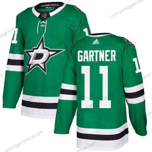 Adidas Herren Dallas Stars #11 Mike Gartner Heimtrikots Authentisch Strickerei NHL Trikots – Grün