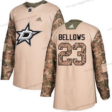 Adidas Herren Dallas Stars #23 Brian Bellows Authentisch 2017 Veterans Day Strickerei NHL Trikots – Tarnfarbe