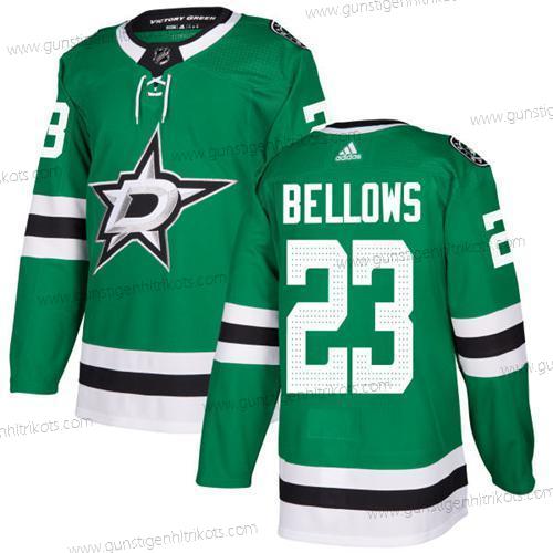 Adidas Herren Dallas Stars #23 Brian Bellows Heimtrikots Authentisch Strickerei NHL Trikots – Grün