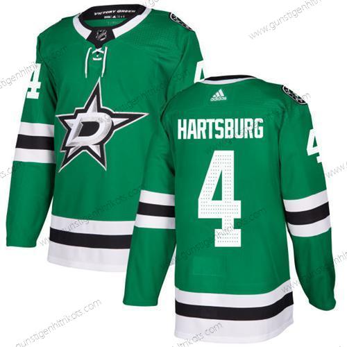 Adidas Herren Dallas Stars #4 Craig Hartsburg Heimtrikots Authentisch Strickerei NHL Trikots – Grün