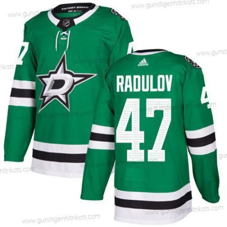 Adidas Herren Dallas Stars #47 Alexander Radulov Heimtrikots Authentisch Strickerei NHL Trikots – Grün