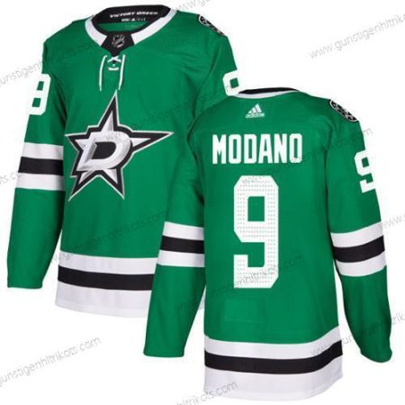 Adidas Herren Dallas Stars #9 Mike Modano Heimtrikots Authentisch Strickerei NHL Trikots – Grün