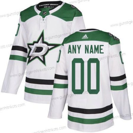 Adidas Herren Dallas Stars Personalisiertes Auswärtstrikots NHL Authentisch Trikots – Weiß