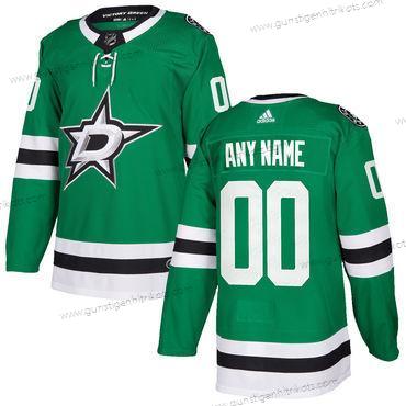 Adidas Herren Dallas Stars Personalisiertes Heimtrikots Authentisch Strickerei NHL Trikots – Grün