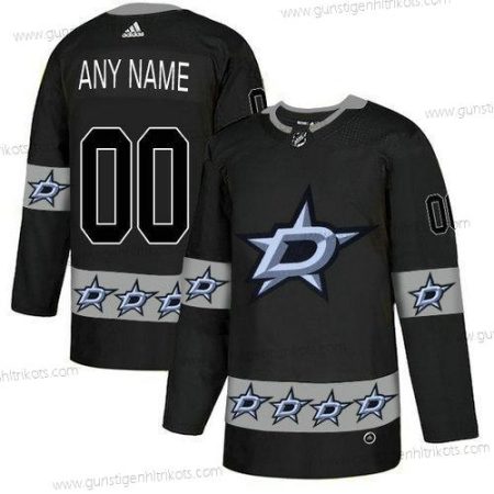 Adidas Herren Dallas Stars Personalisiertes Team Logos Trikots – Schwarz