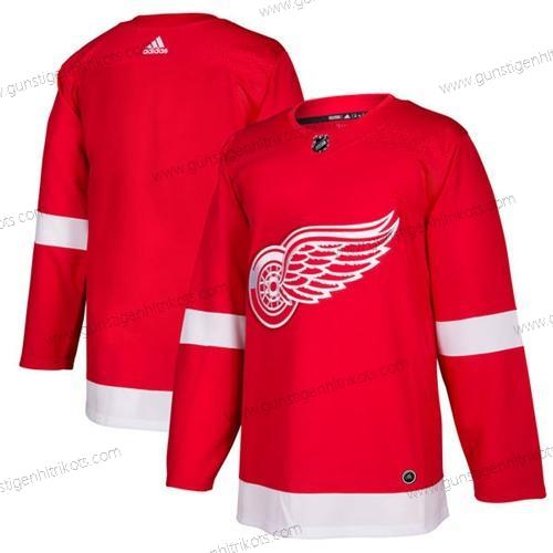 Adidas Herren Detroit Red Wings Leer Heimtrikots Authentisch Strickerei NHL Trikots – Rot