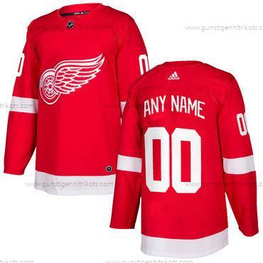 Adidas Herren Detroit Red Wings Personalisiertes Heimtrikots 2017-2018 Hockey Strickerei NHL Trikots – Rot