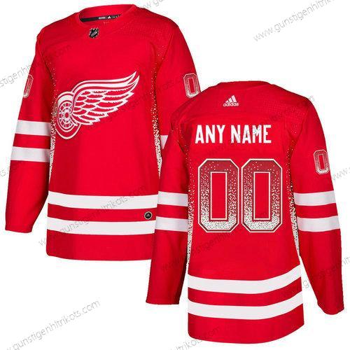 Adidas Herren Detroit Red Wings Personalisiertes Trikots – Rot